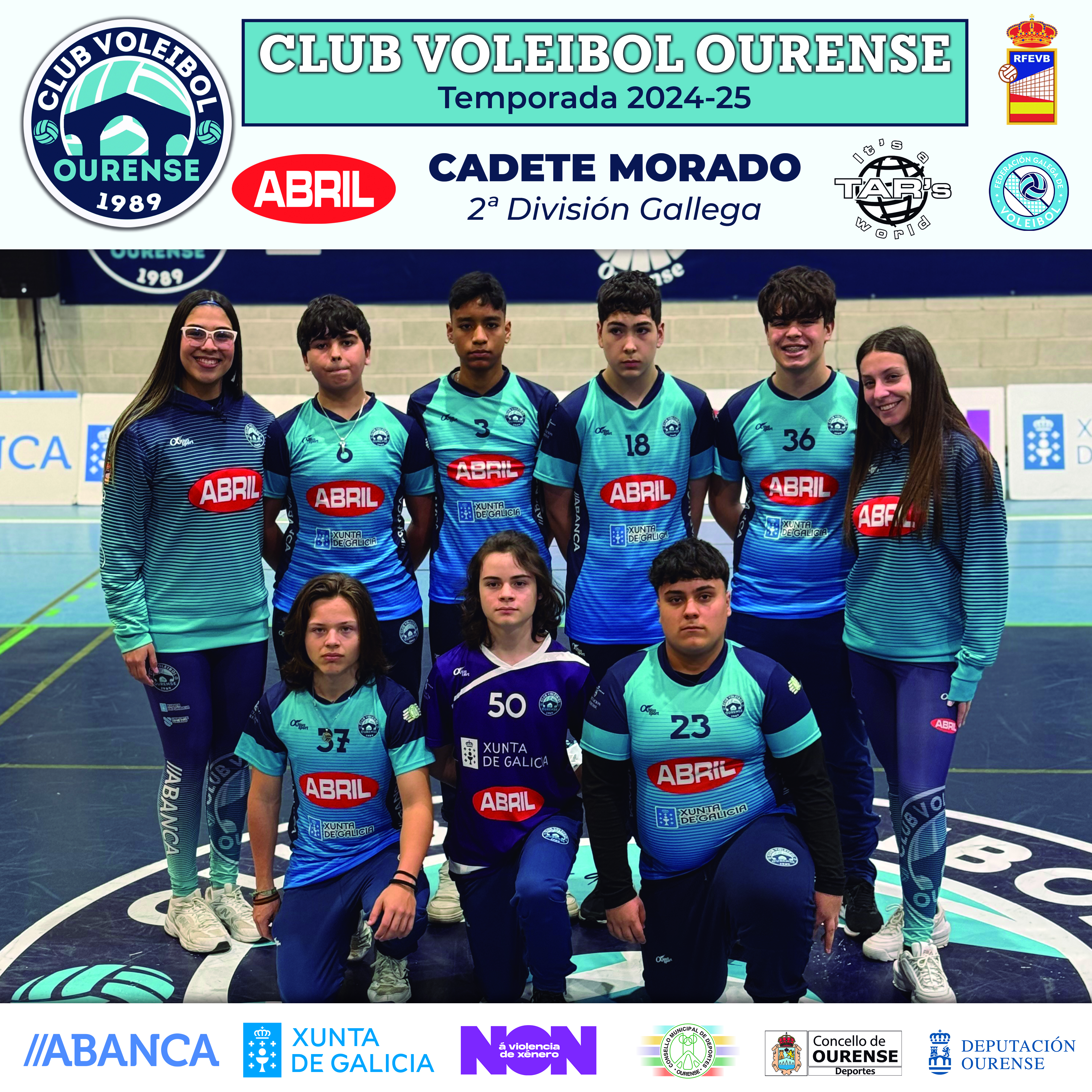 equipo Cadete morado masculino
